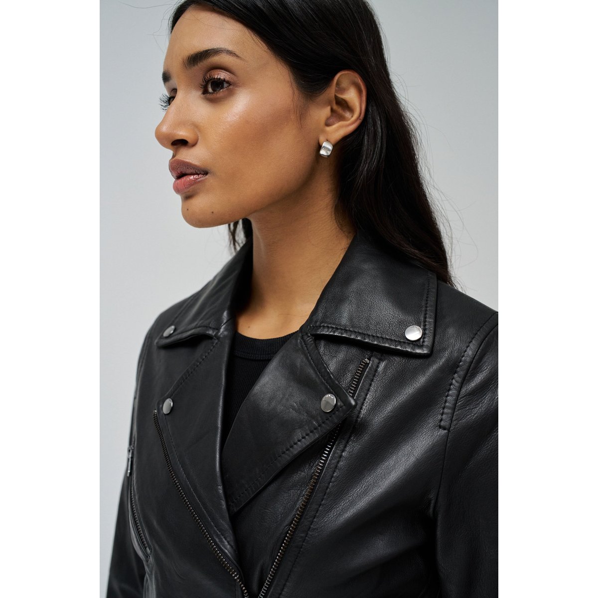 VESTON EN CUIR noir, SALSA JEANS