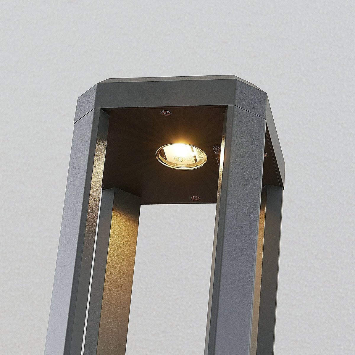 Luminaire extérieur en aluminium moderneLED anthracite, LUCANDE
