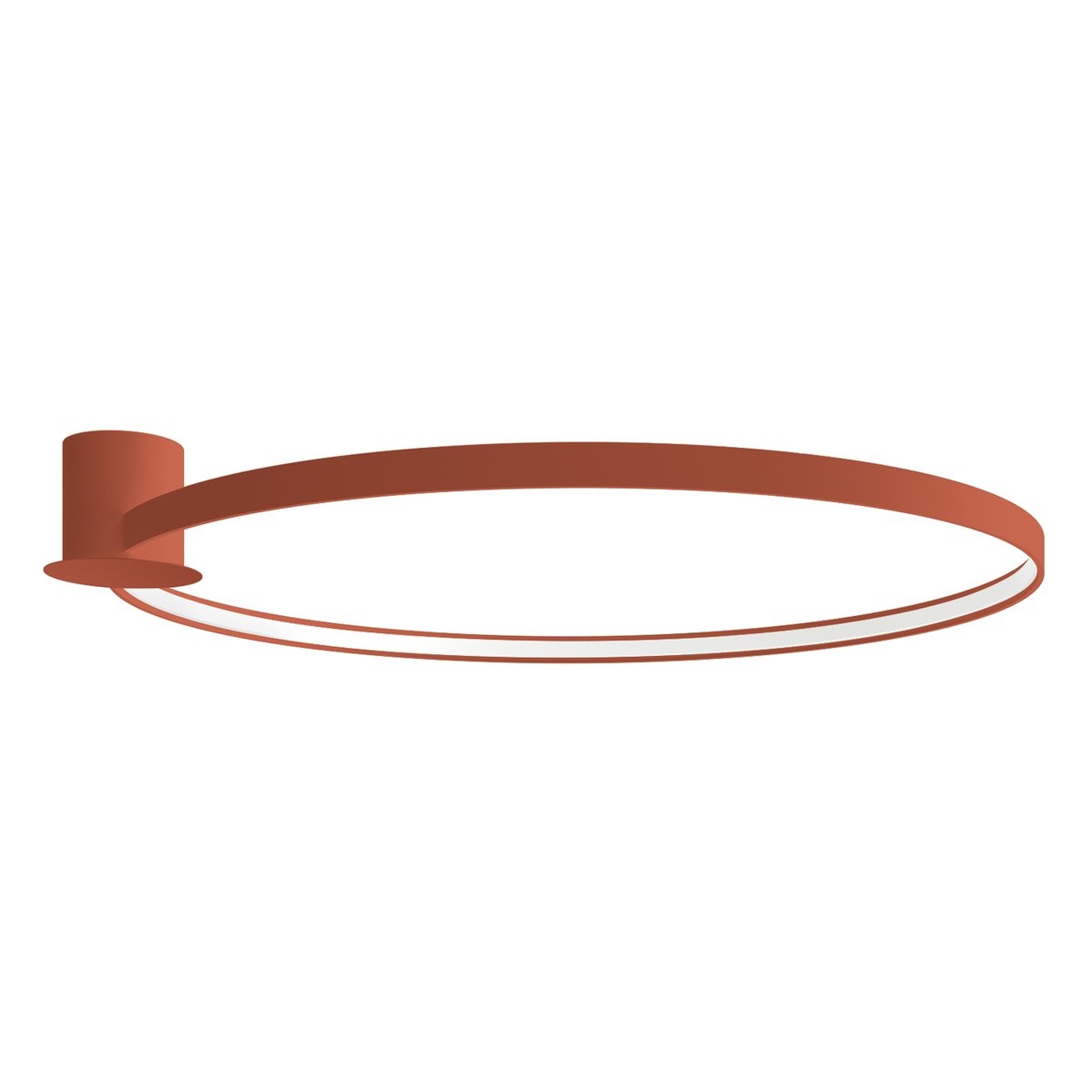 Plafonnier Aluminium Ocre Rouge LED 1 Rio ocre rouge, EDEN