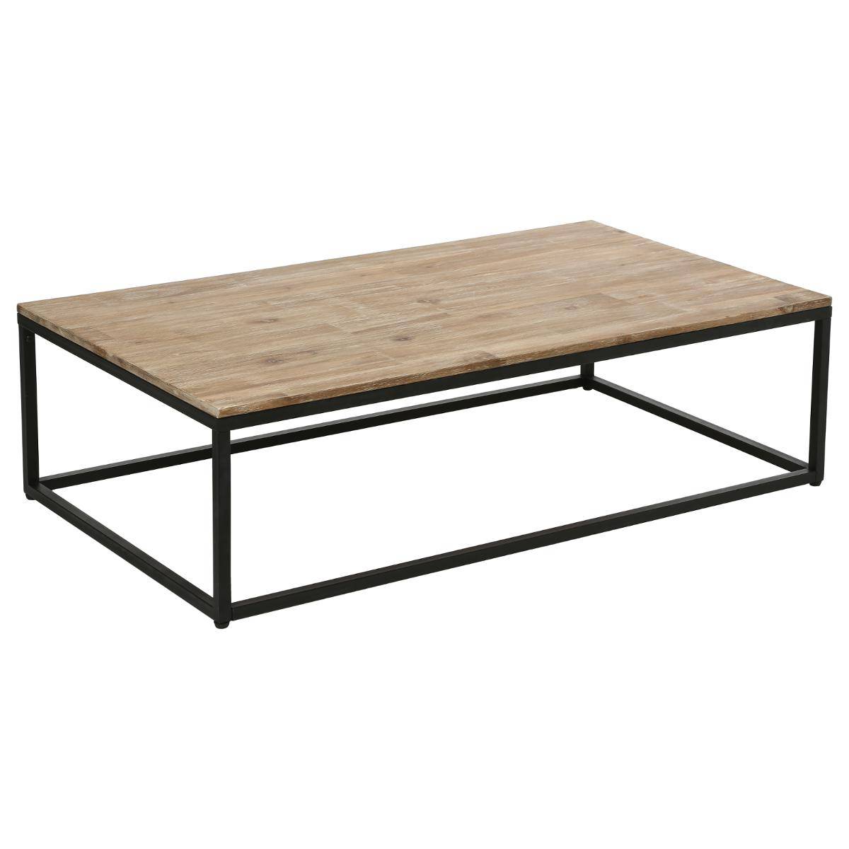 Table basse rectangulaire en bois d'acacia EDENA marron, ATMOSPHERA