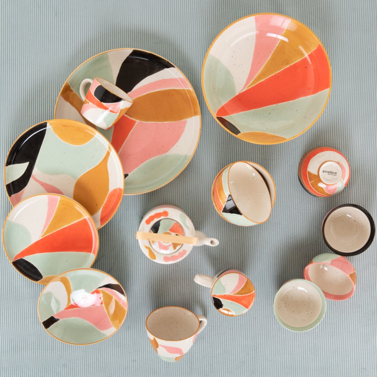 Assiette de présentation 32 cm Aria (lot de 2) multicolore, AMADEUS