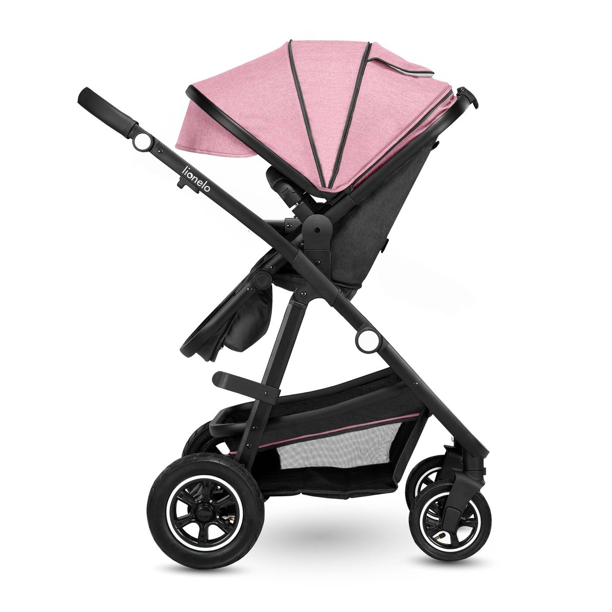 Poussette trio Amber Rose rose, LIONELO