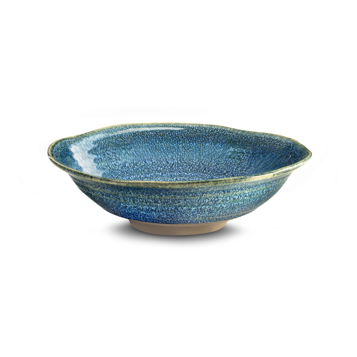 6 assiettes creuses 19 cm - ATOLL bleu, MEDARD DE NOBLAT