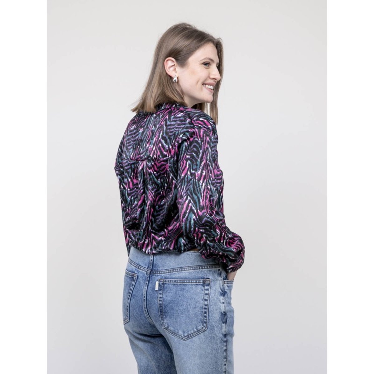 Chemise à Motifs Orianie rose, DONA LISA