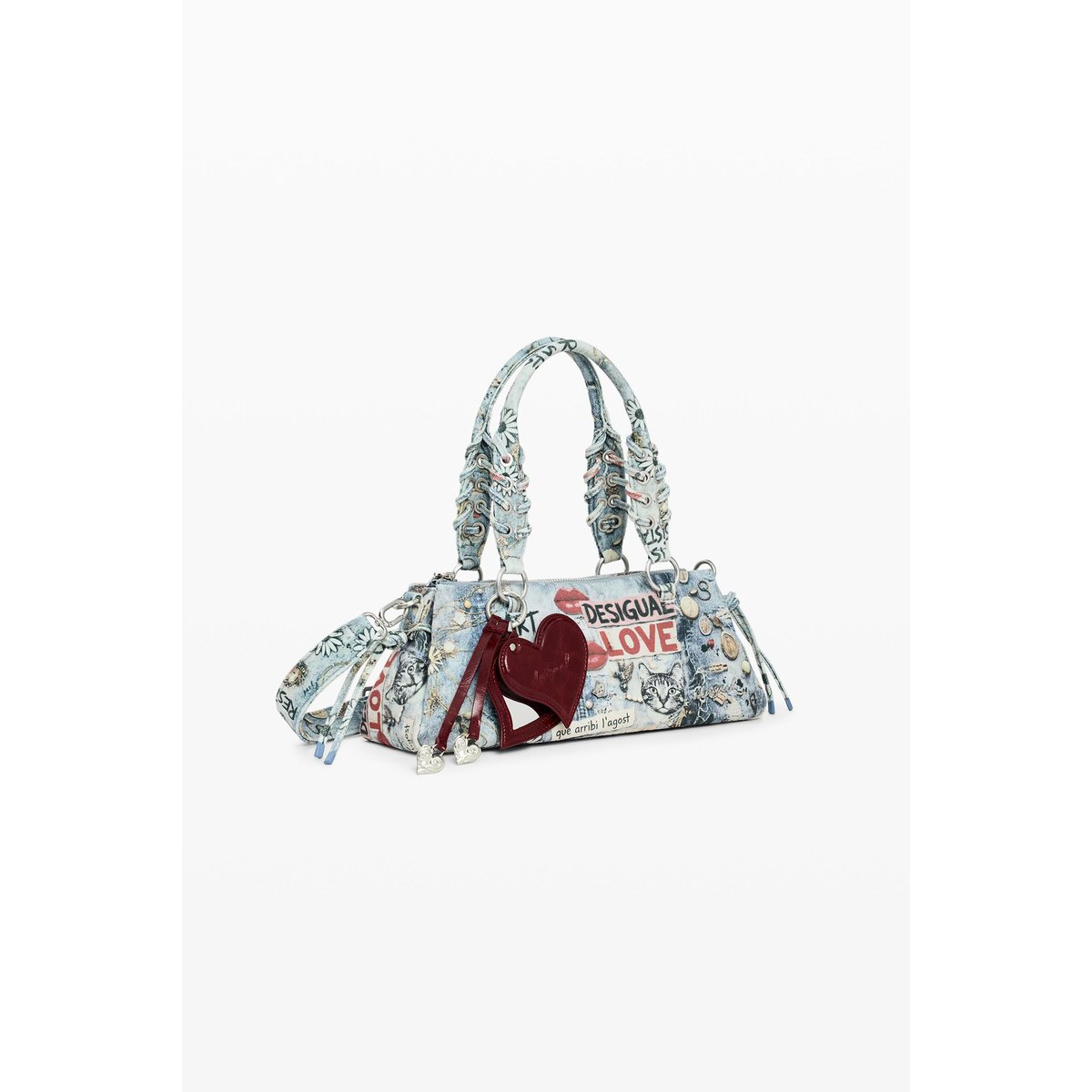Sac imprimé moyen bleu clair, DESIGUAL