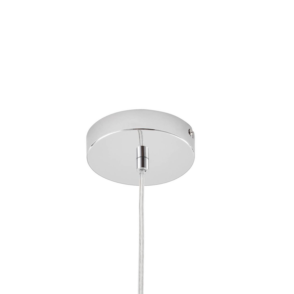 Suspension en métal design, Tivra chromé, LINDBY