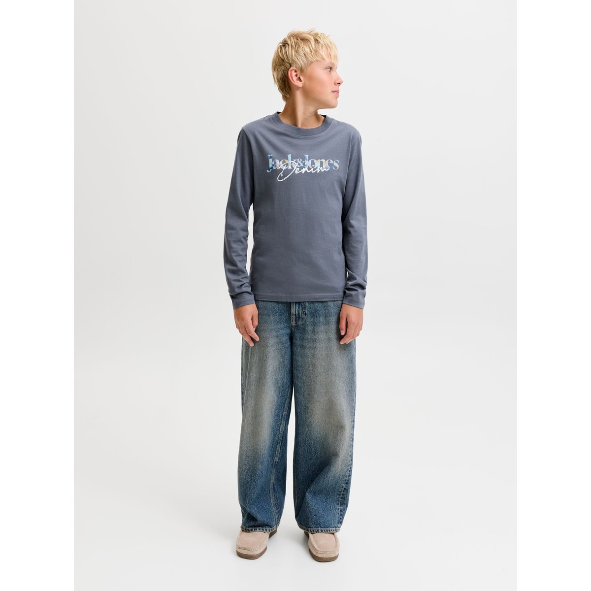 T-Shirt À Manches Longues navy blazer, JACK & JONES JUNIOR