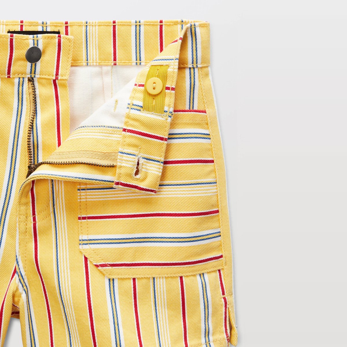 Short en twill rayé pastille, MONOPRIX