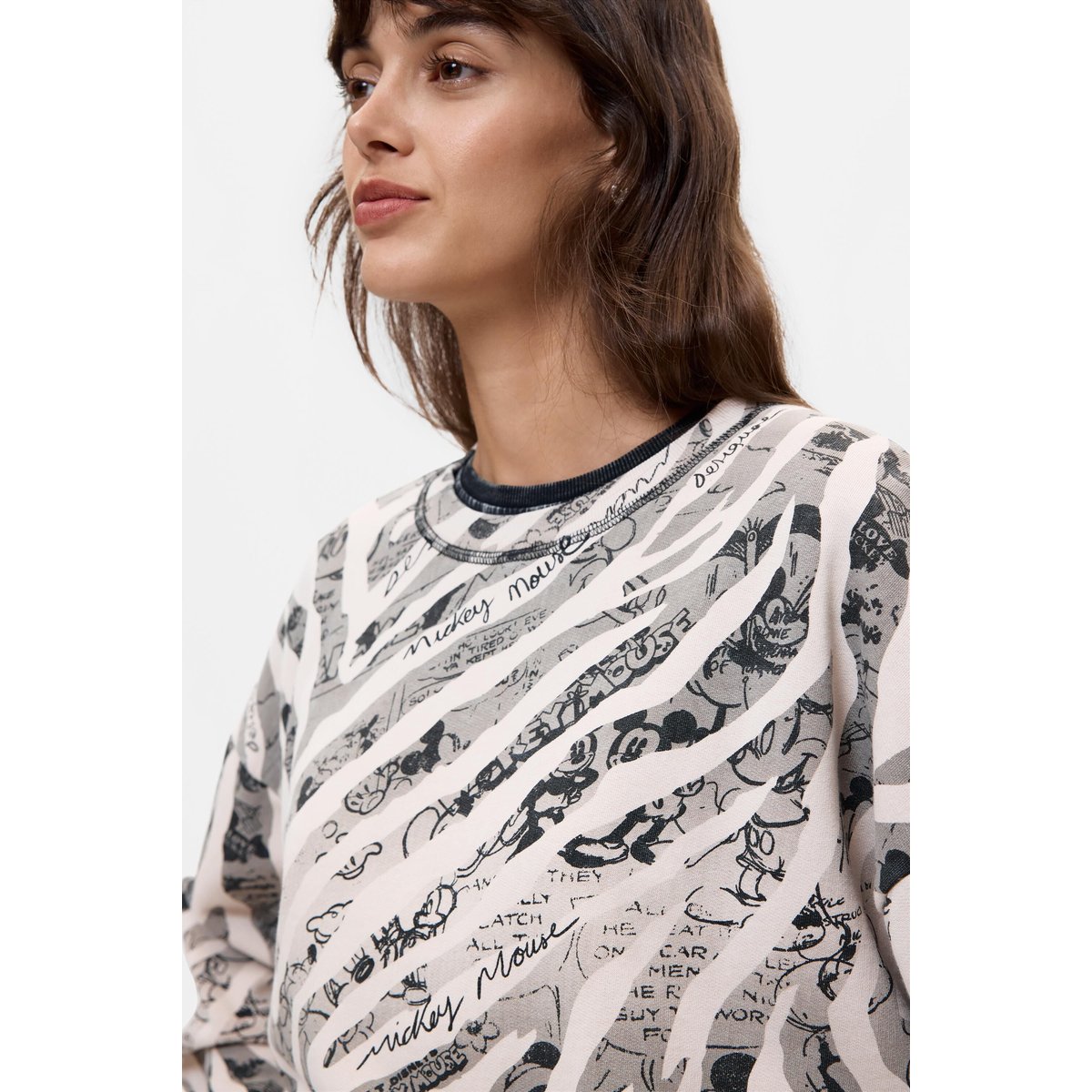 Sweat-shirt imprimé Mickey™ noir, DESIGUAL