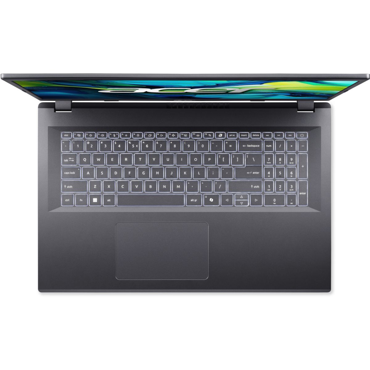 Ordinateur portable Aspire A17-51M-74NK 17" Intel Core 7 150U 16 Go RAM DDR5 SSD 512 Go couleur unique, ACER