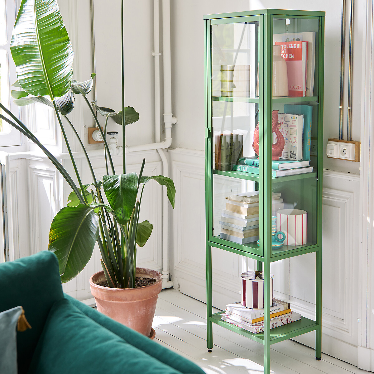 Vitrine 1 porte Melora vert, LA REDOUTE INTERIEURS