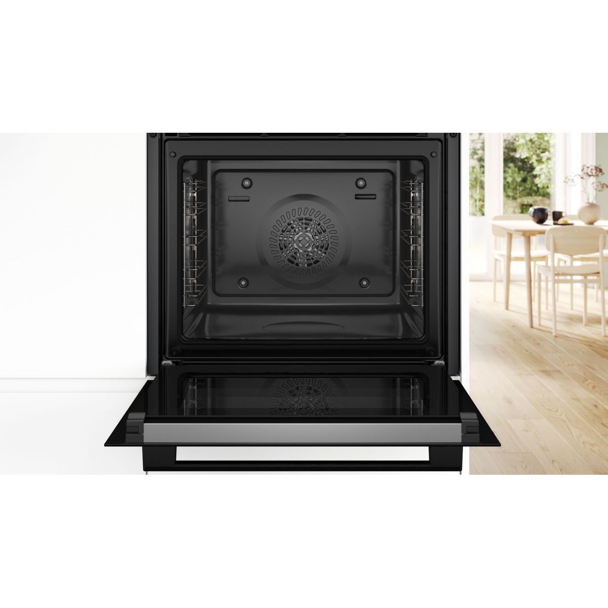 Four encastrable HBA372BB4 Air Fry - Pyrolyse, Mode Friture Sans Huile Air Fry, AutoPilot couleur unique, BOSCH