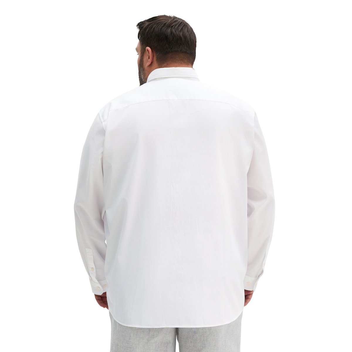 Chemise regular en coton bio blanc, MARC O'POLO
