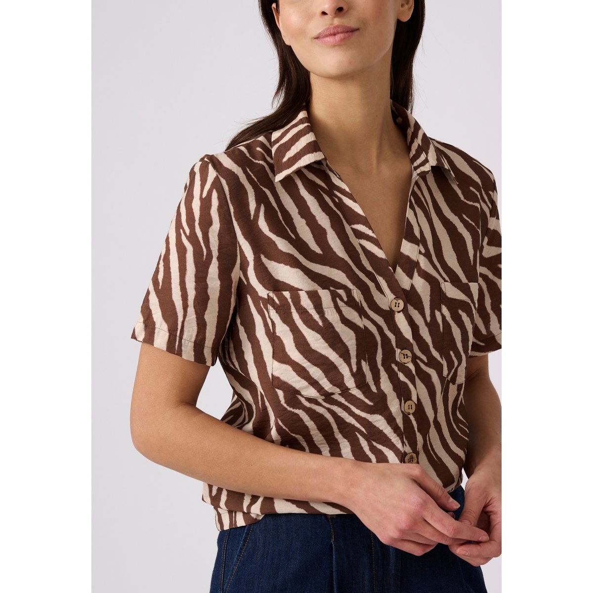 Chemisier Climatyl imprimé animalier marron animalier, DAMART