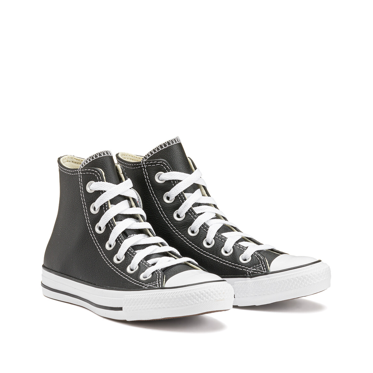 Chuck Taylor All Star Cuir Hi noir, CONVERSE