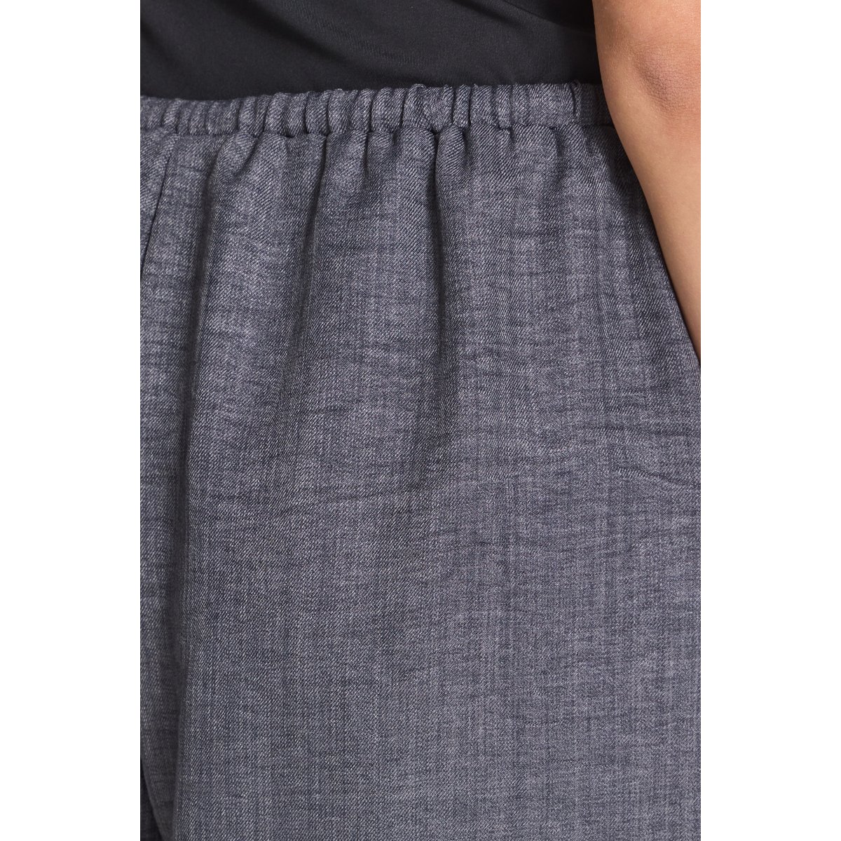Short décontracté gris asphalt, ICHI