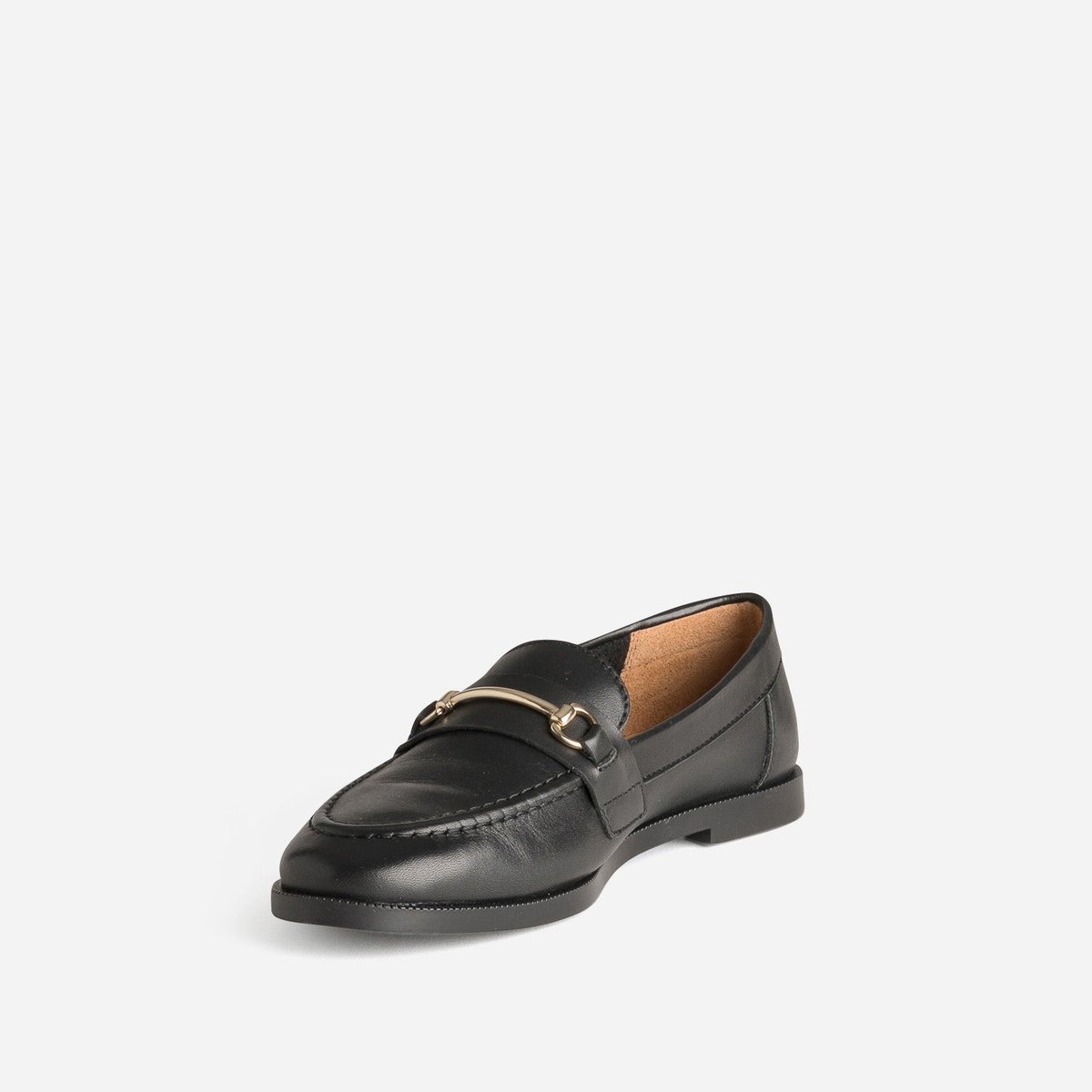 Mocassin en cuir GUYLAINE noir, ERAM