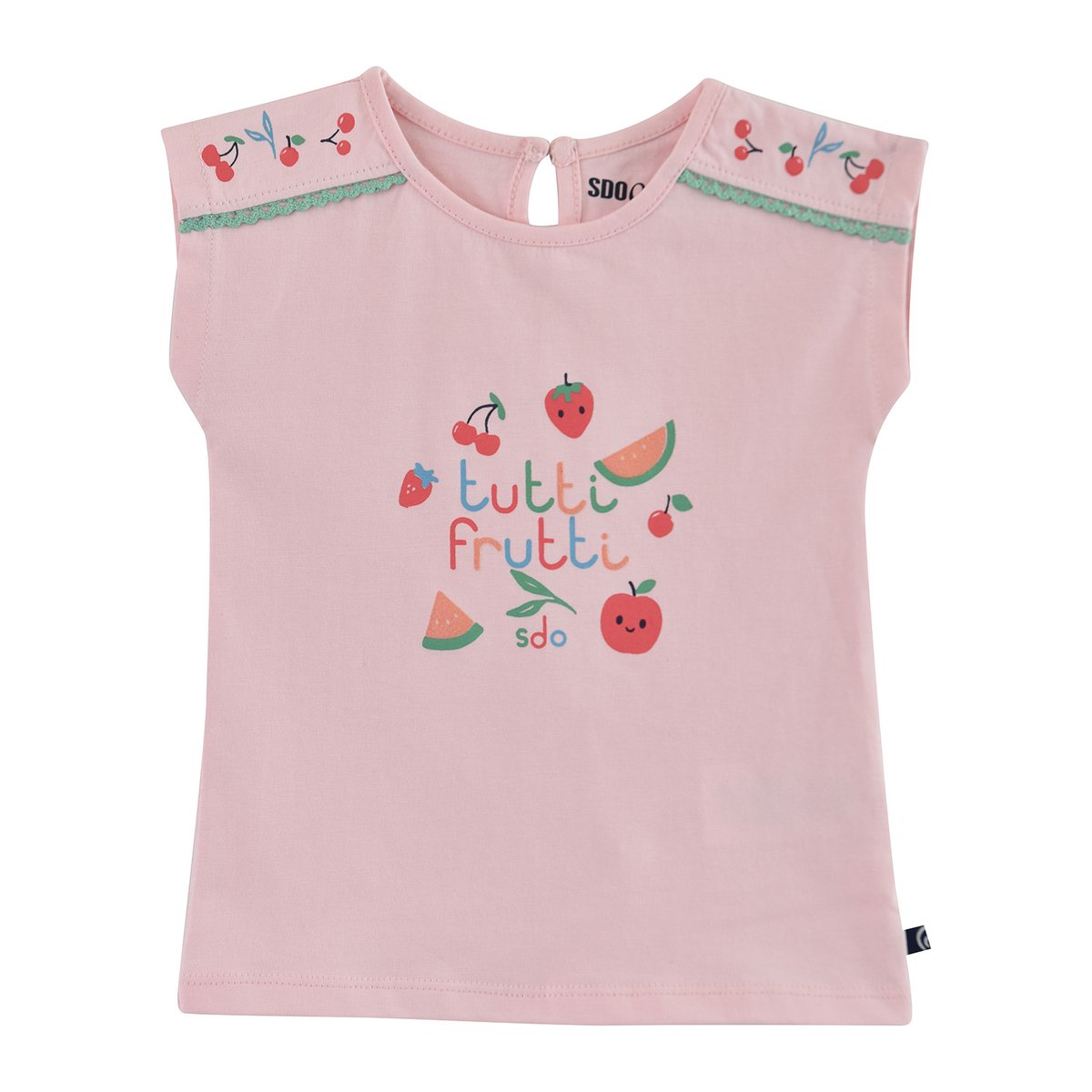 T shirt elina tutti frutti rose, SUCRE D'ORGE