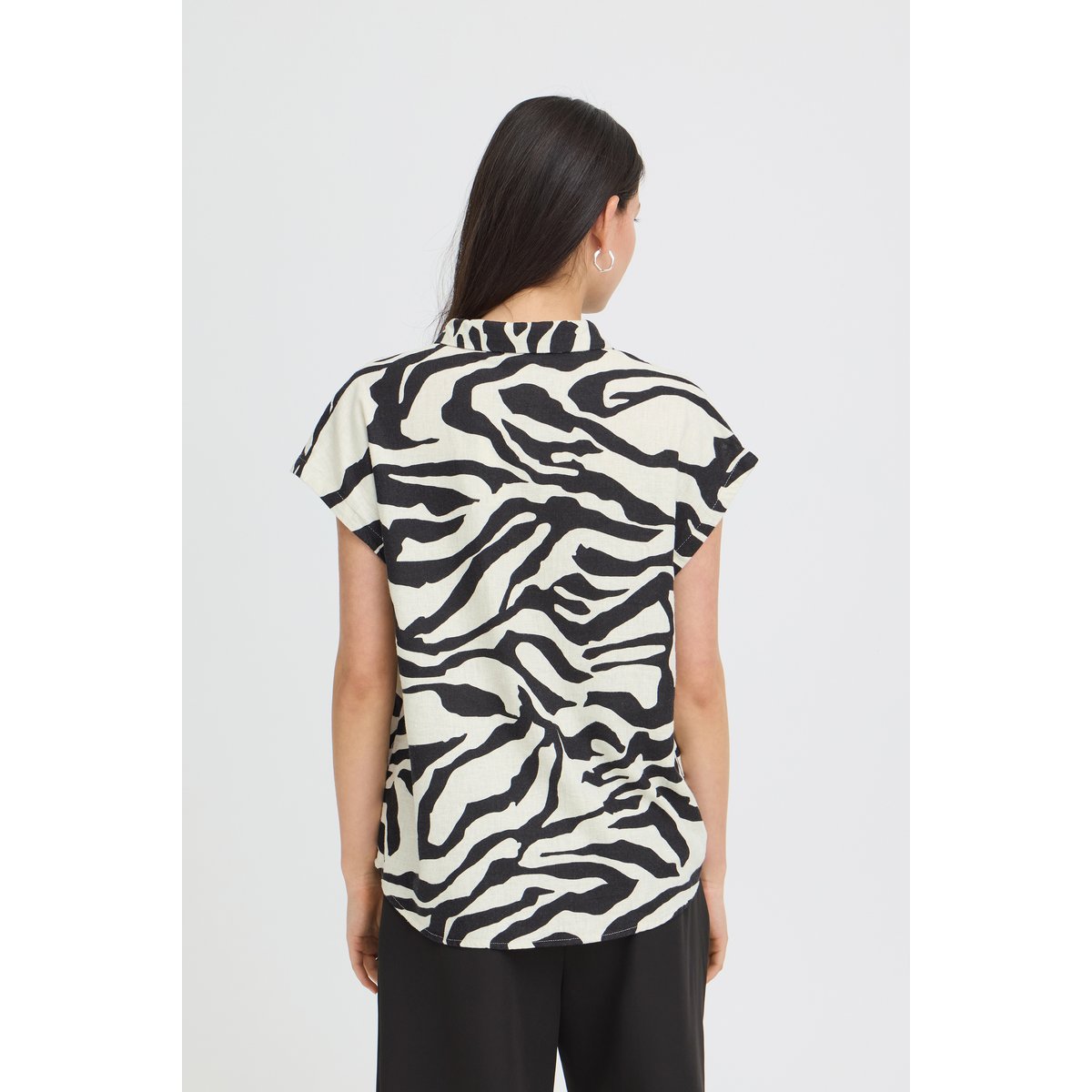 Short sleeve imprimé graphic animal, ICHI
