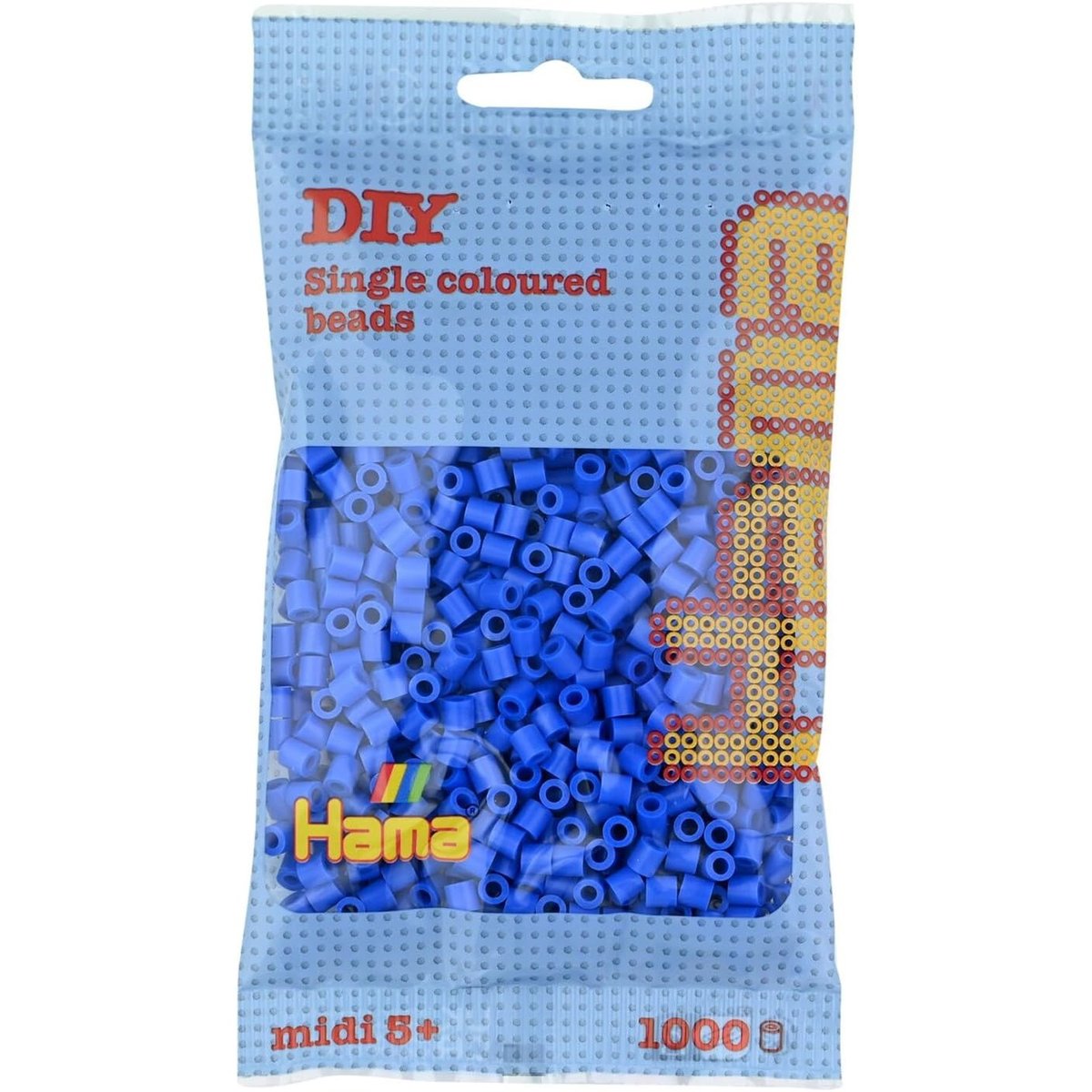 Sachet 1000 perles plastique bleu, HAMA