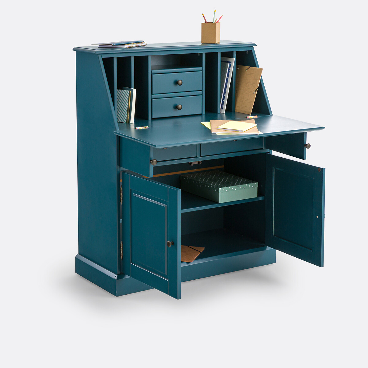 Bureau secrétaire Betta bleu de prusse, LA REDOUTE INTERIEURS