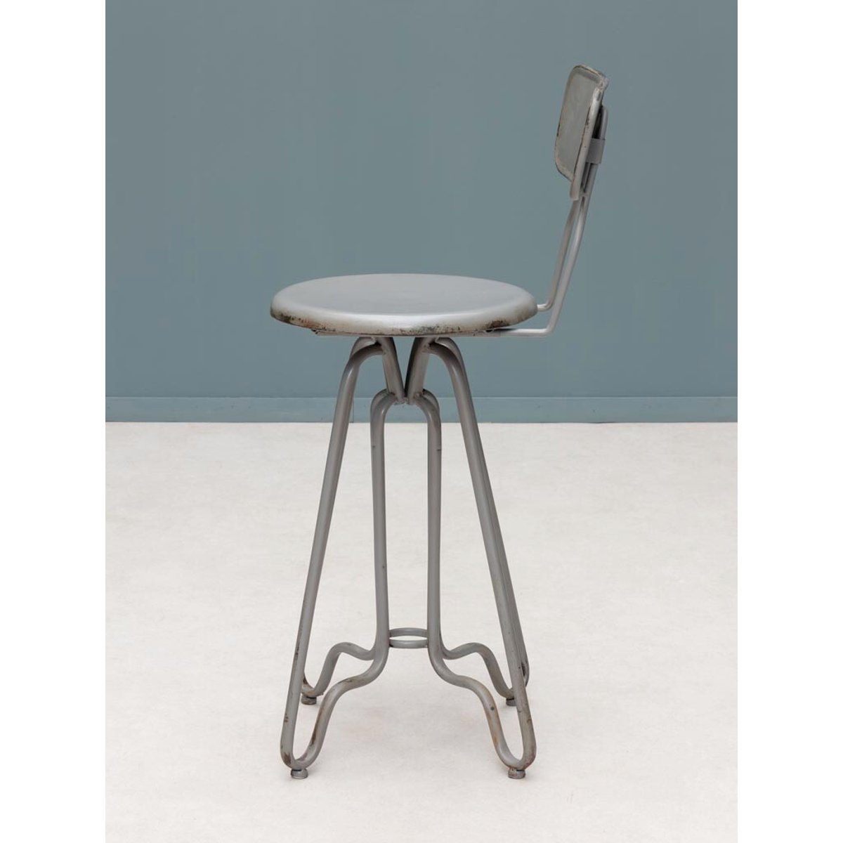 Chaise en métal VALÉRY argent, CHEHOMA