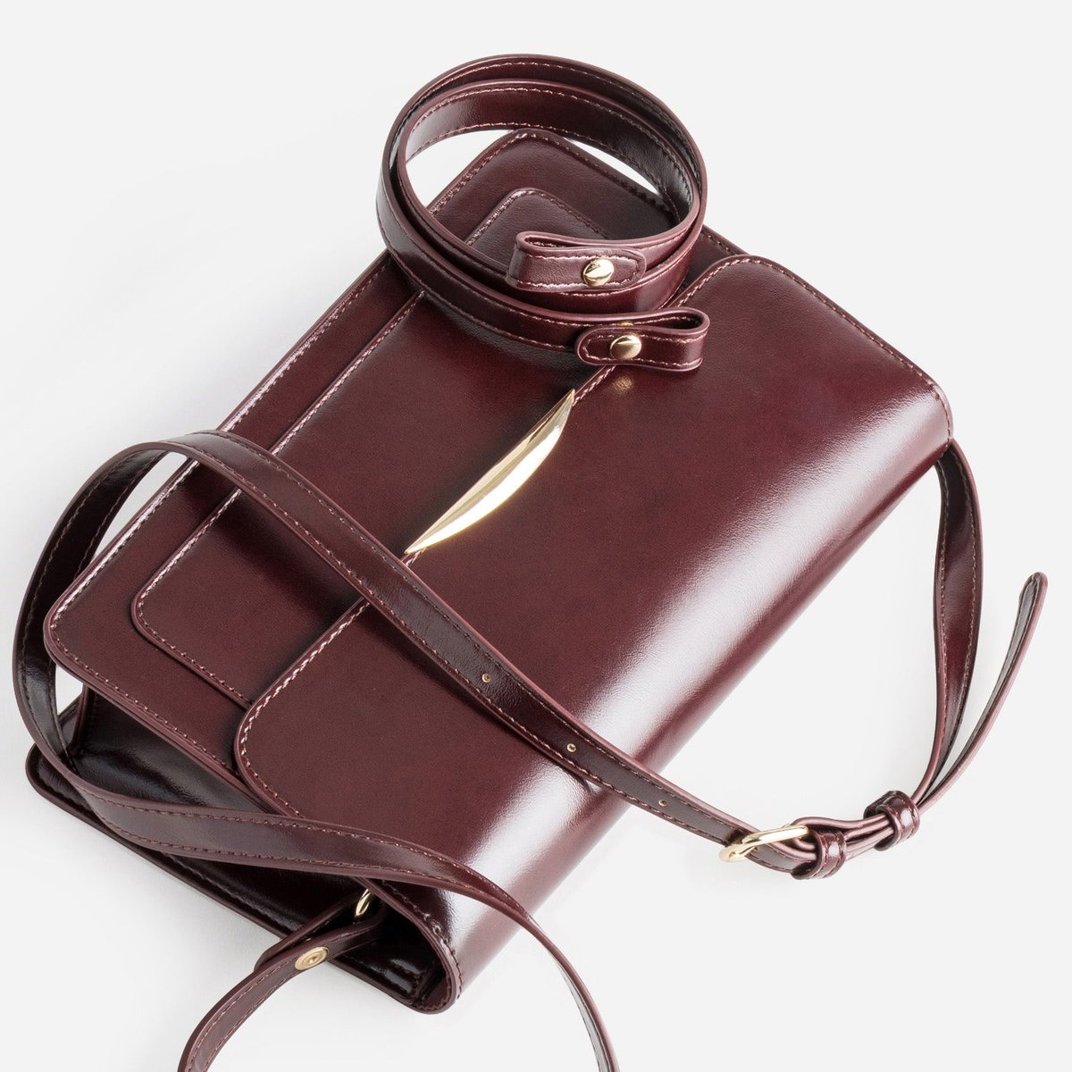 Sac Bandoulière LELUNA rouge, ERAM