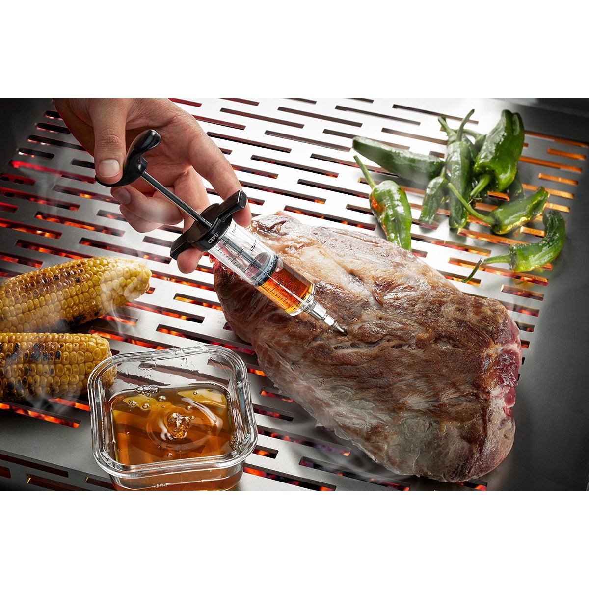 Seringue à marinade BBQ noir, GEFU