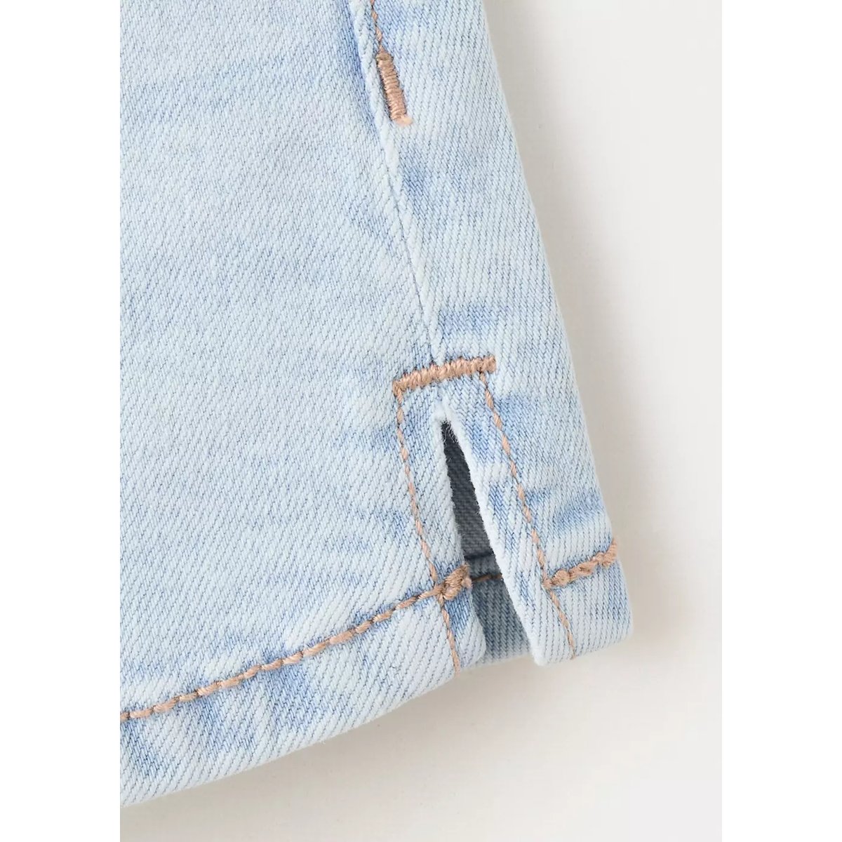 Short micro taille basse bleu clair, MANGO TEEN