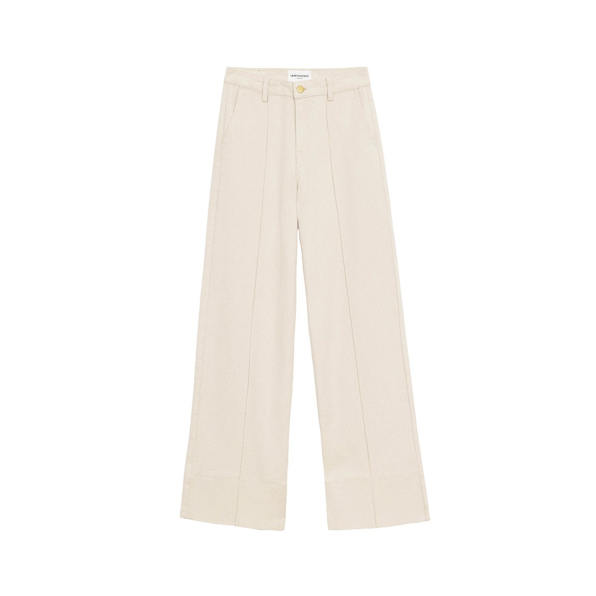 Pantalon droit uni PAOLA 05-naturel, LA PETITE ETOILE