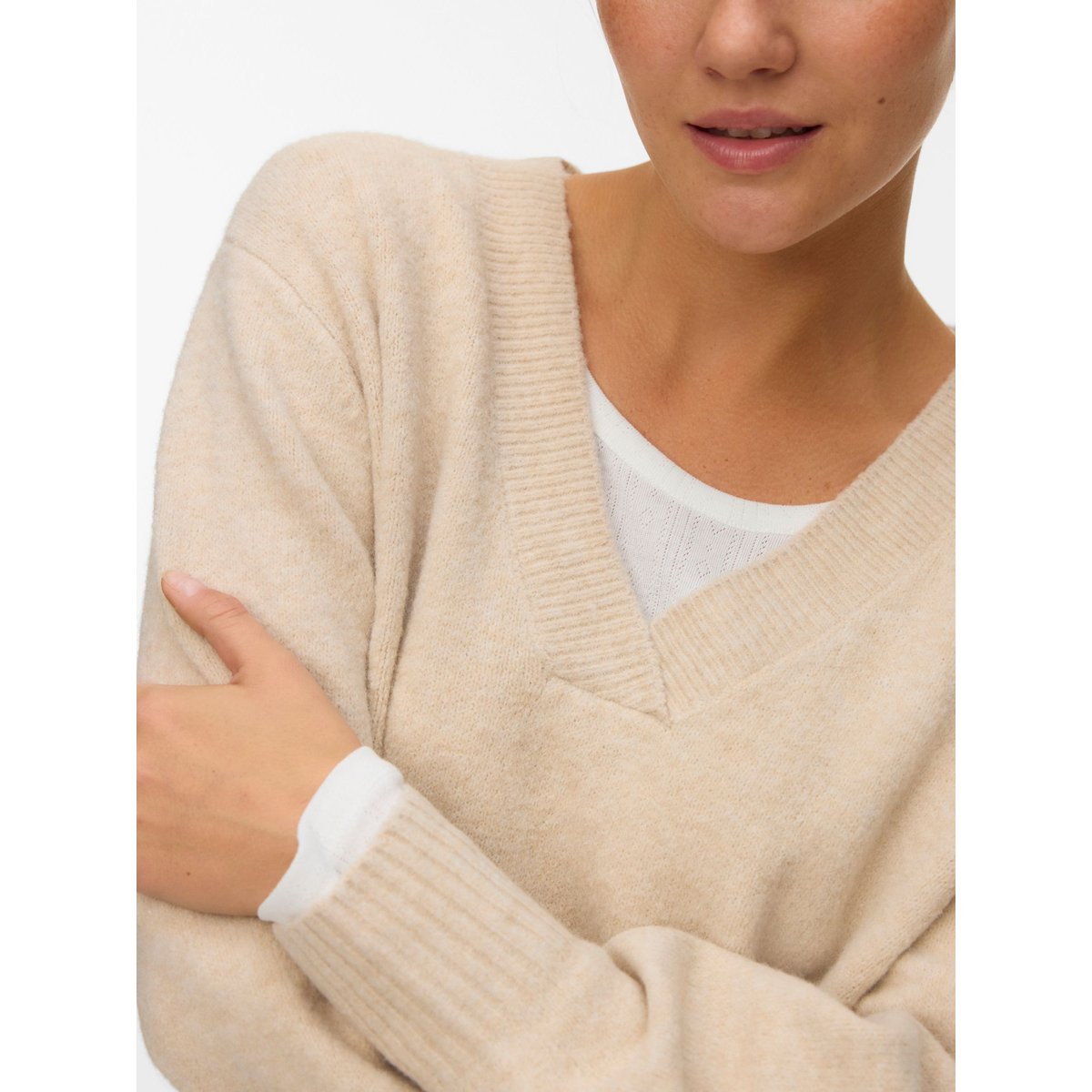 Pull En Maille silver mink, VERO MODA