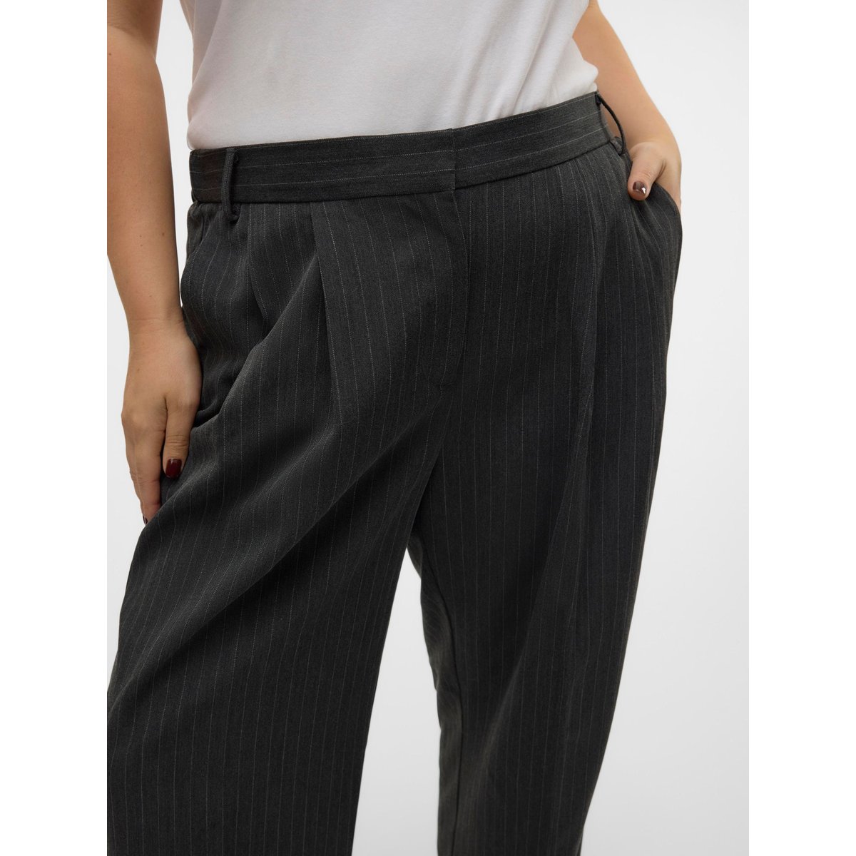 Pantalon dark grey melange, VERO MODA