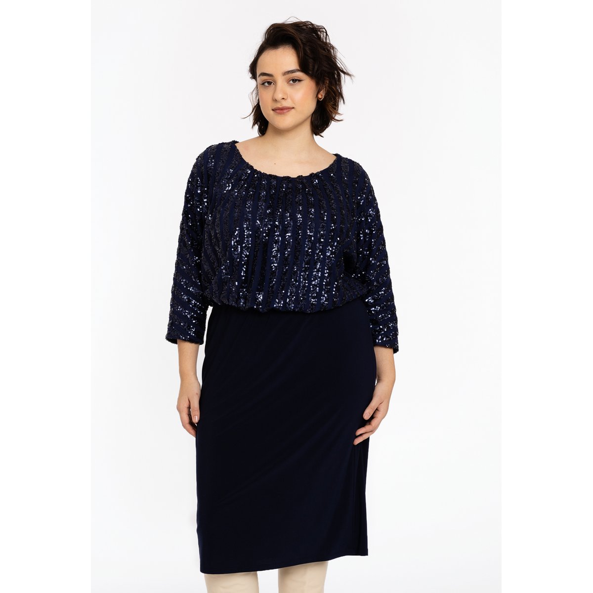 Robe imprimée bleu, YOEK