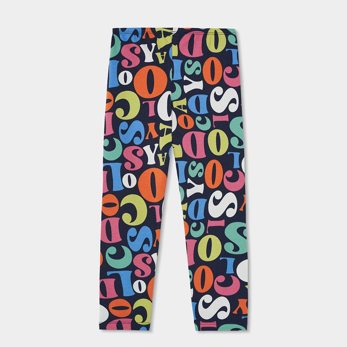 Legging fille imprimé lettres multicolore, BOBOLI