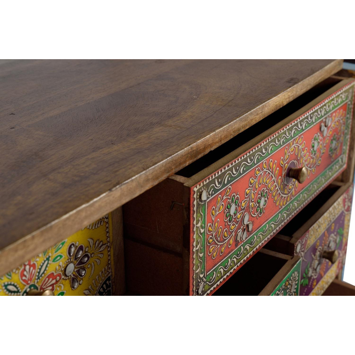Buffet 7 tiroirs multicolore, DECORATION D’AUTREFOIS