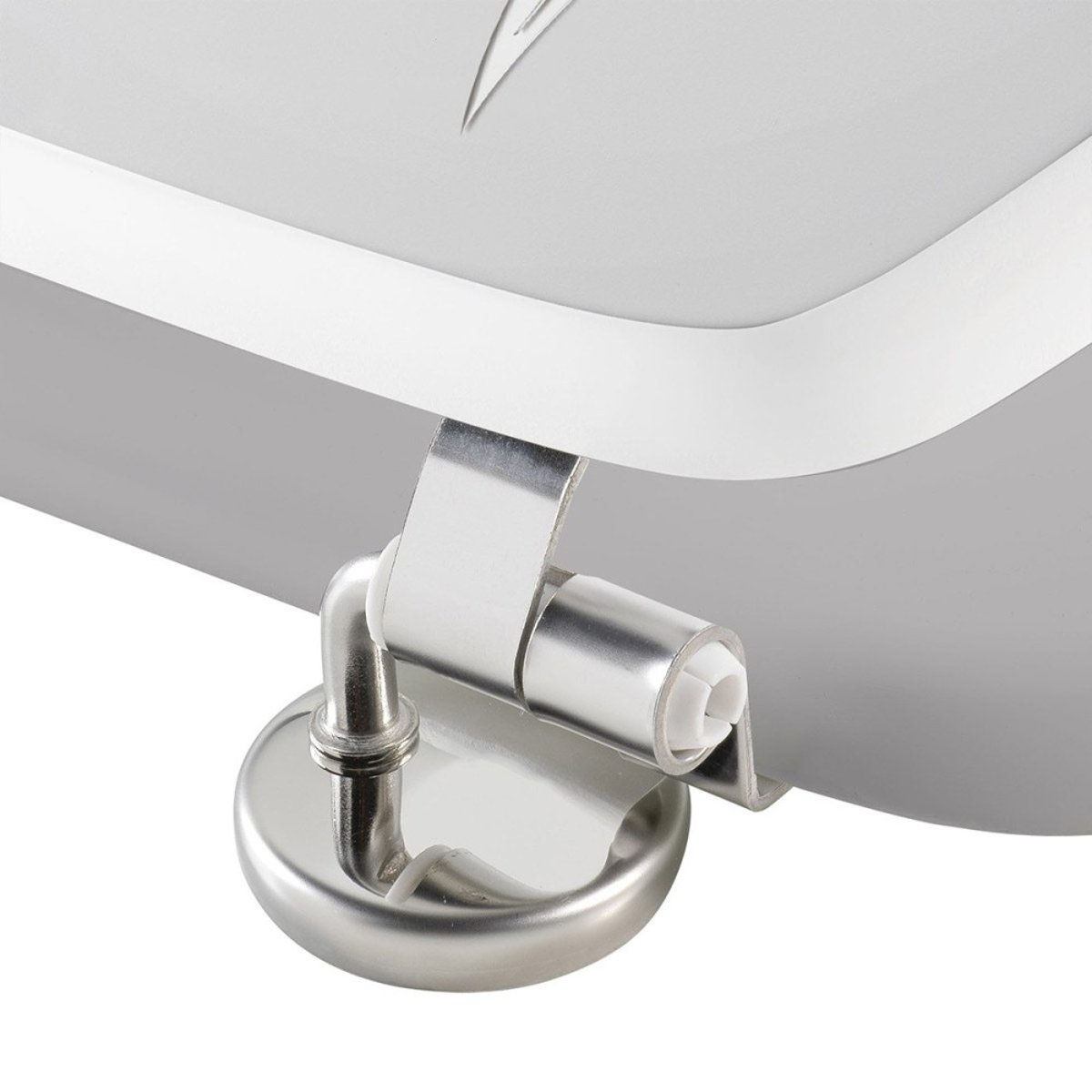 Abattant WC MDF charnières métal Amber gris, DECORATIE