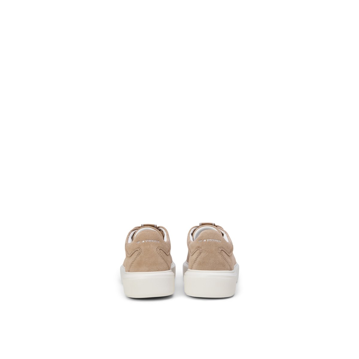 Baskets en cuir velours doux beige, MARC O'POLO