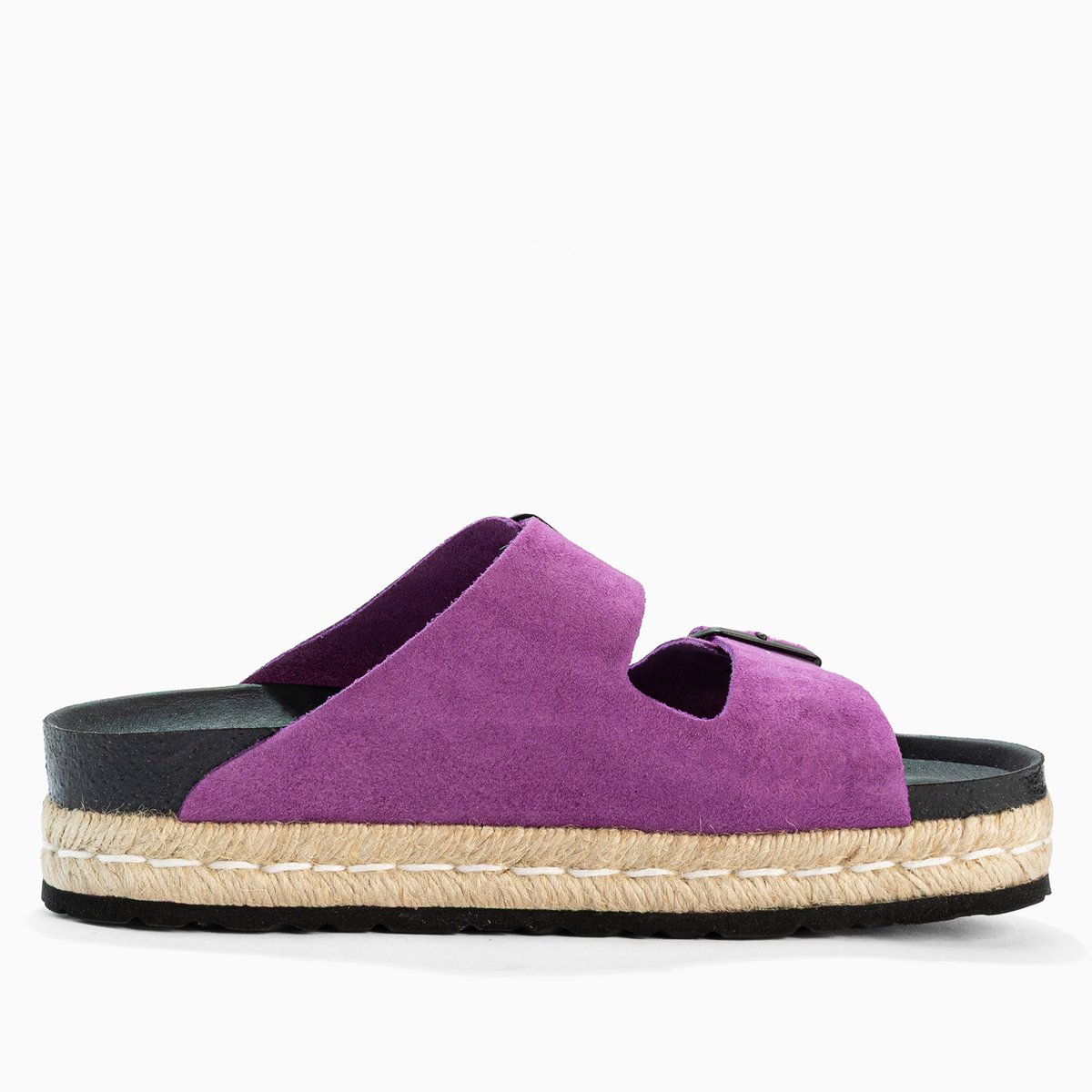 Sandales en cuir suedé ALCEE violet, BAYTON