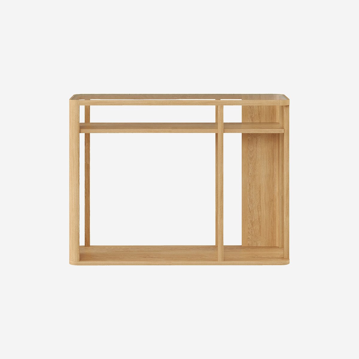 Table console frêne ADELE naturel clair, HABITAT