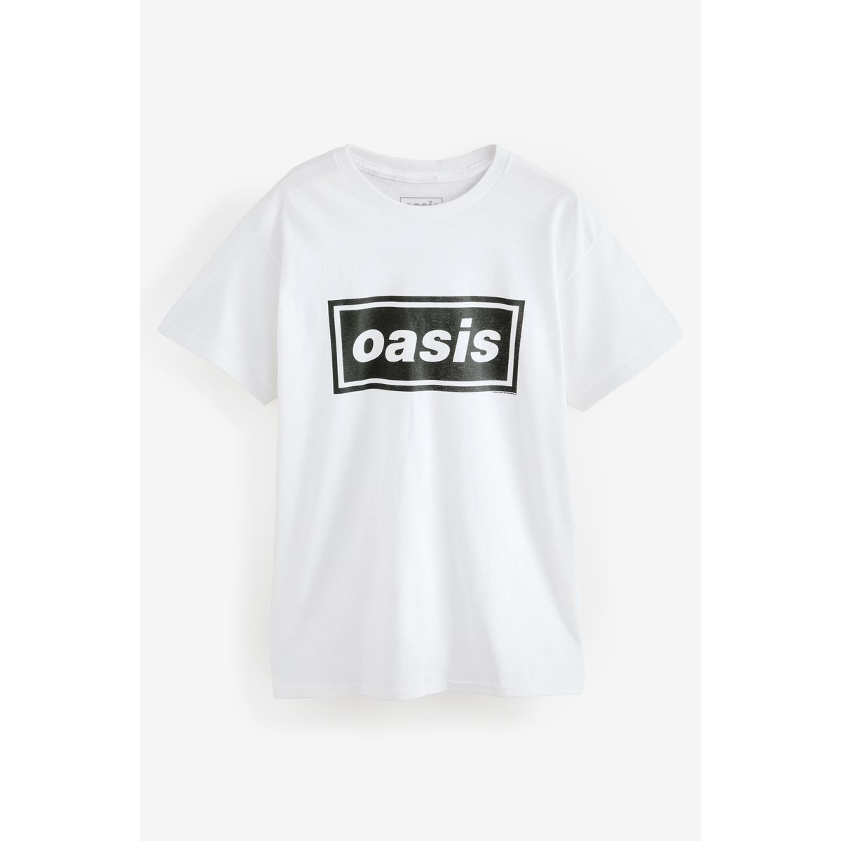 T-shirt décontracté oasis sous licence blanc/noir, NEXT