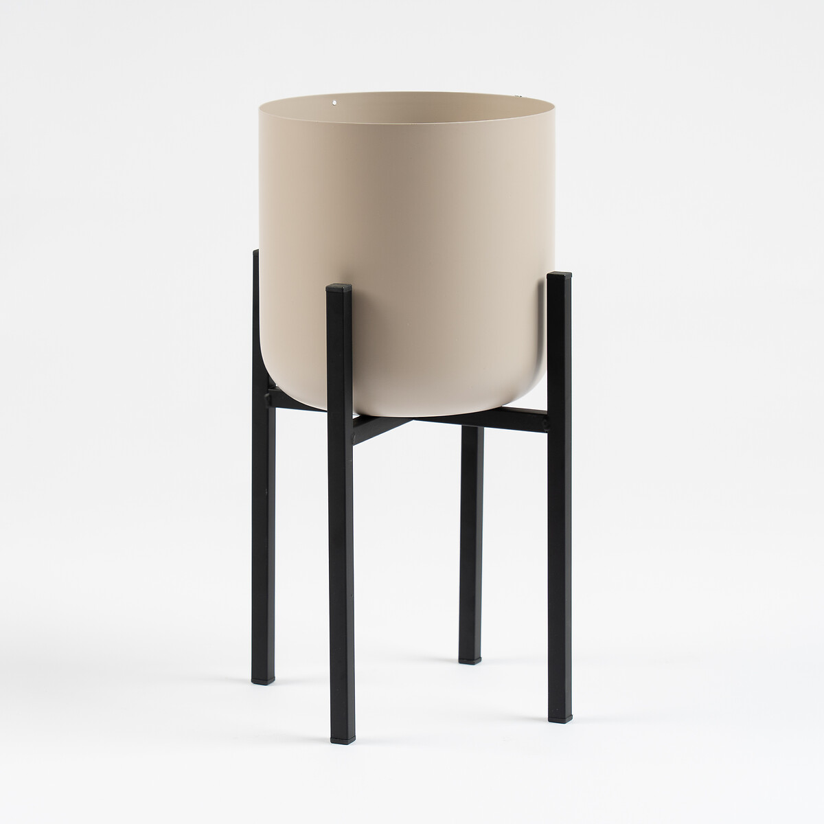 Neutral Planter with Metal Stand beige, SO'HOME