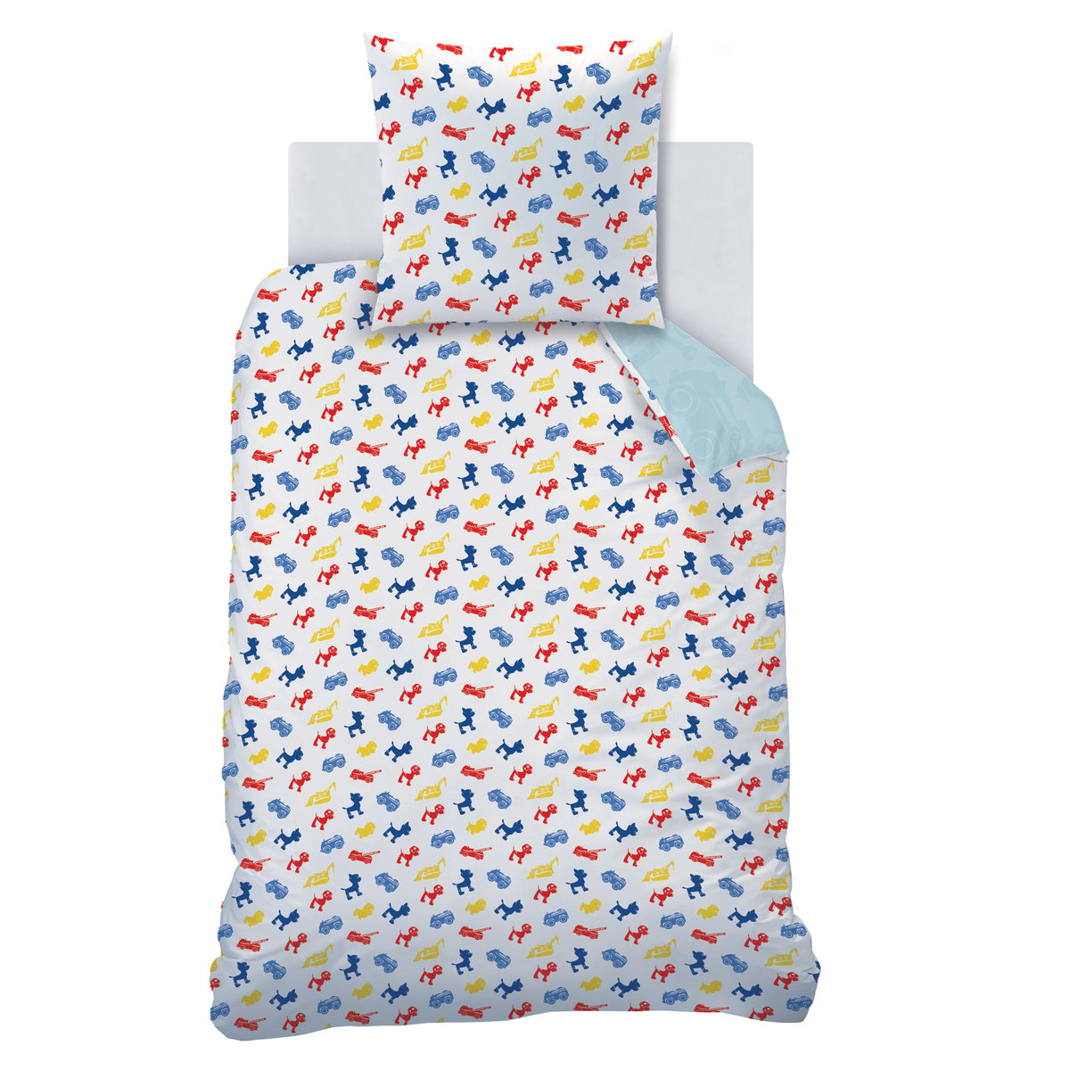Parure de lit imprimée 100% coton, PATBOY bleu, PAT PATROUILLE