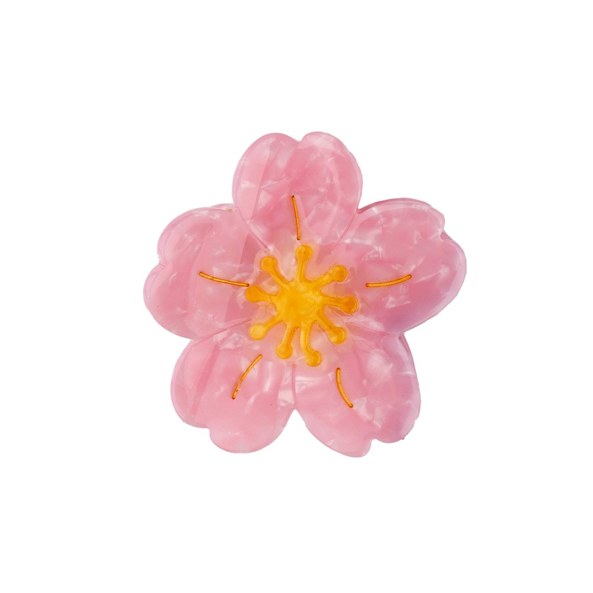Pince à cheveux SAKURA rose clair et jaune, COUCOU SUZETTE
