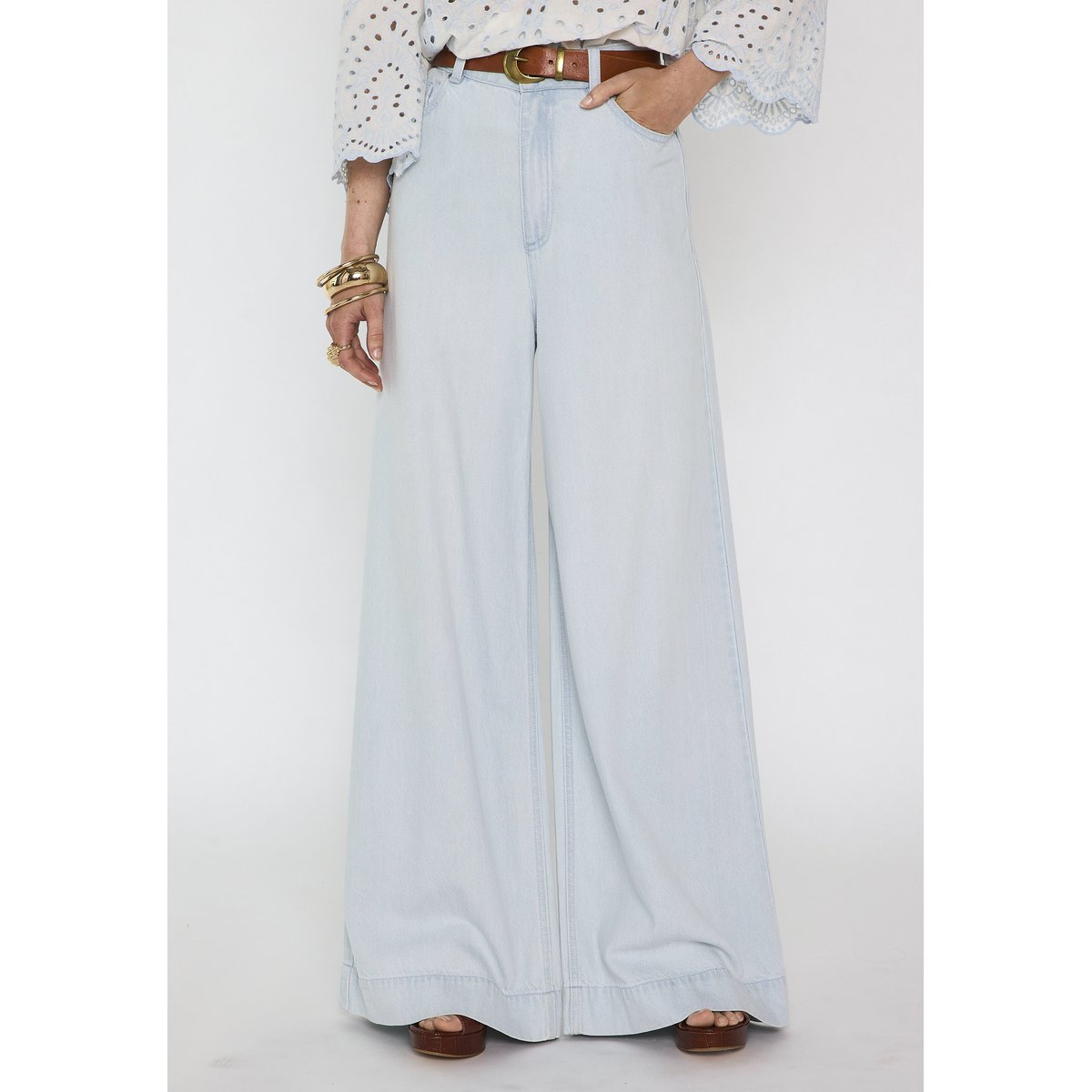 Jean large TARA pure bleached, Maison 123