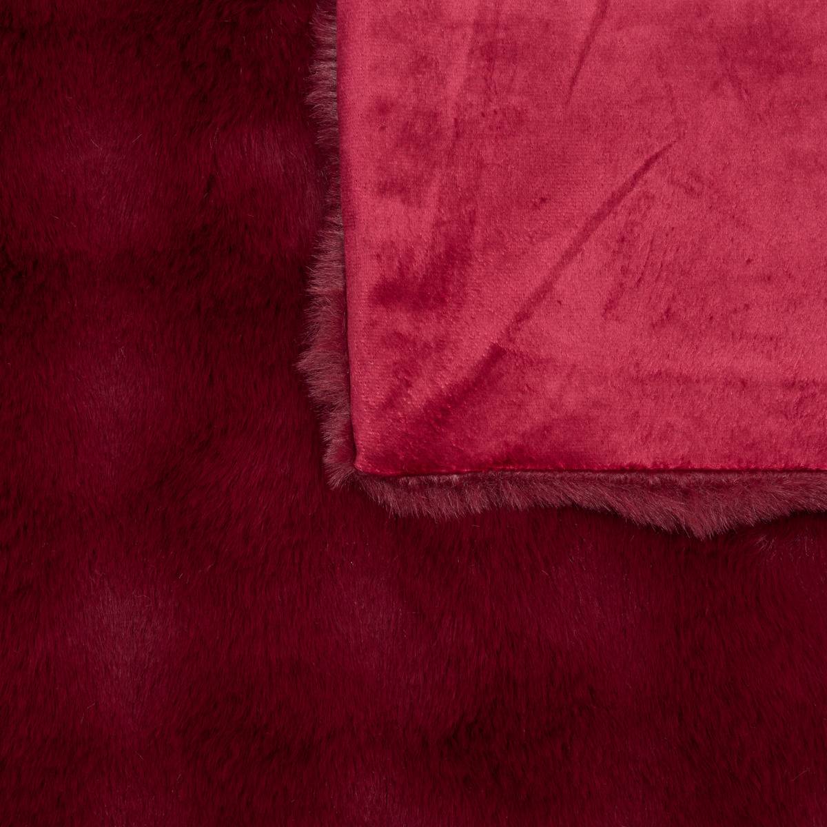 Plaid ZEPHY rouge grenat, ATMOSPHERA