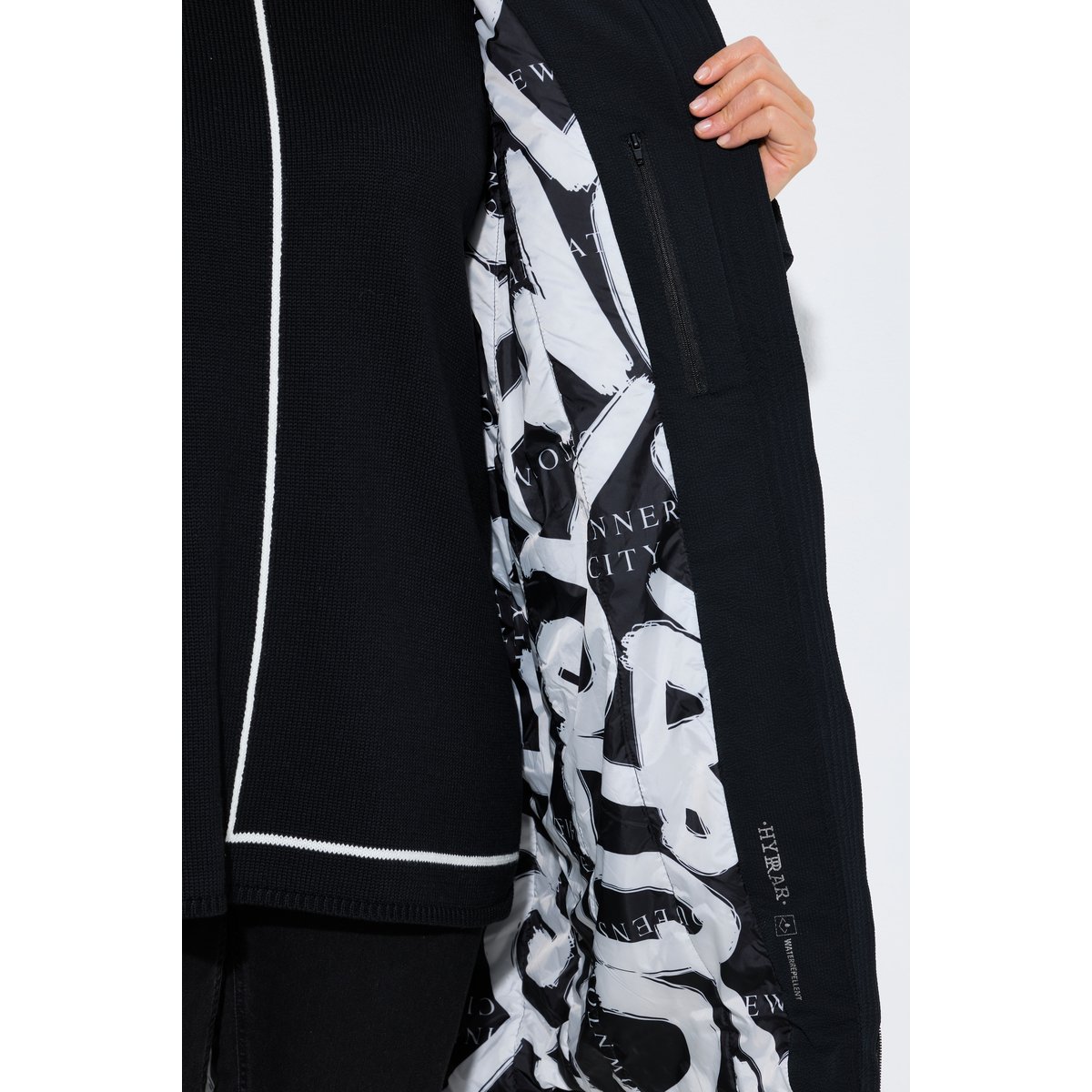Parka technique HYPRAR à capuche noir, ULLA POPKEN