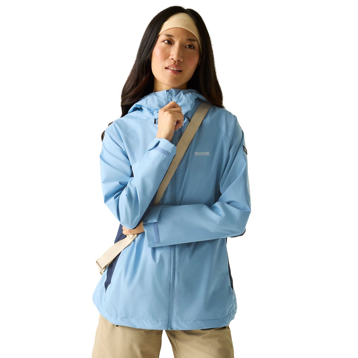 Veste imperméable FREESDALE bleu denim délavé, REGATTA