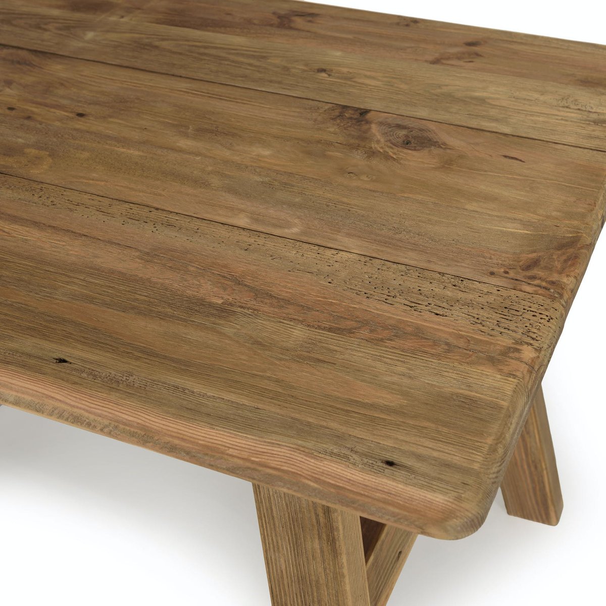 Table à manger bois recyclé style campagne 140 cm DENVER bois naturel, PIER IMPORT