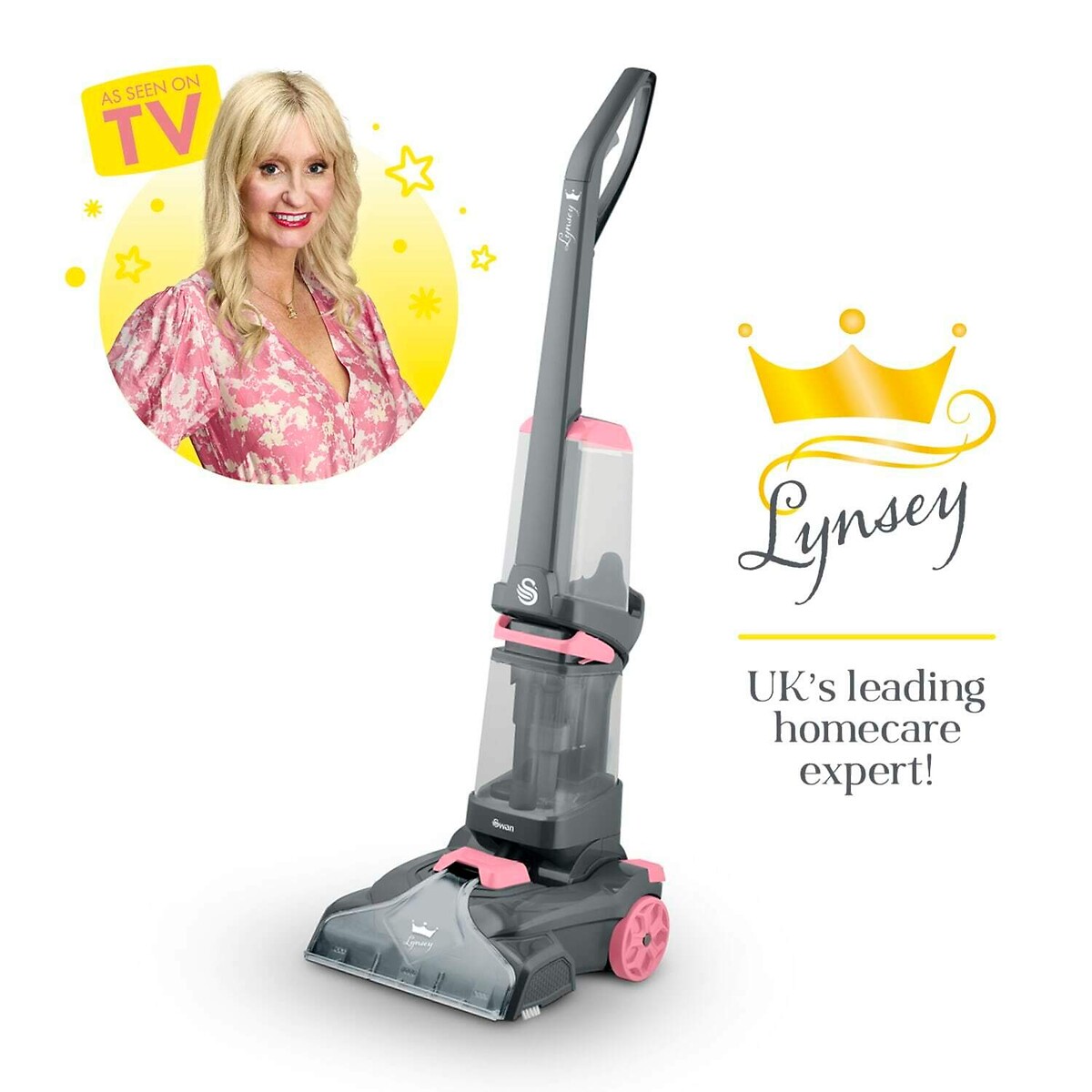 Lynsey Queen of Clean Carpet Cleaner pink, SWAN