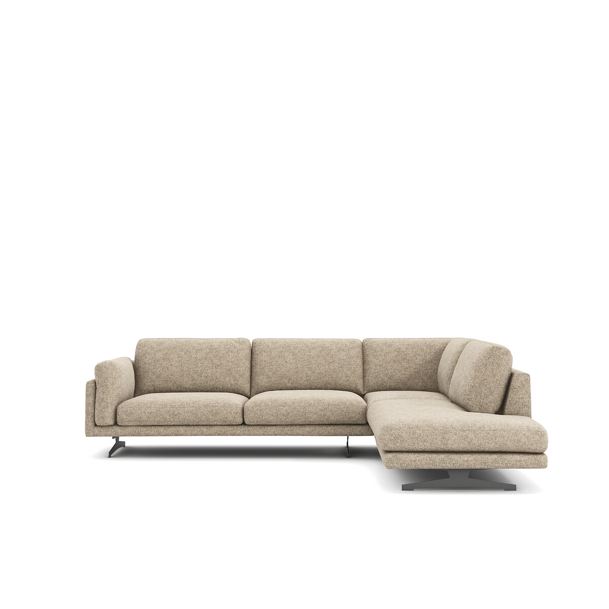 Ecksofa César, Baumwoll-Mix aquamarin, AM.PM
